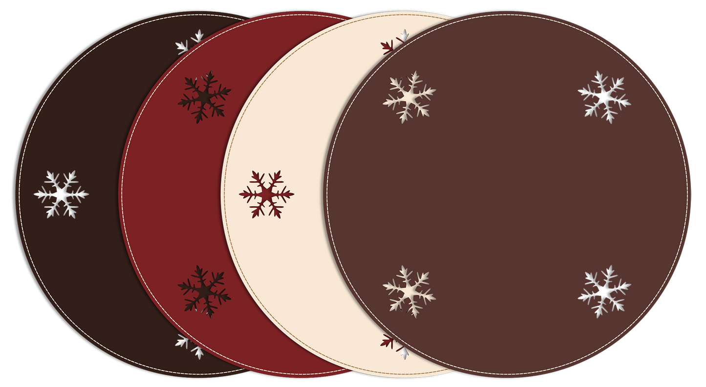 Christmas Placemats Snowflakes, Table Centrepiece