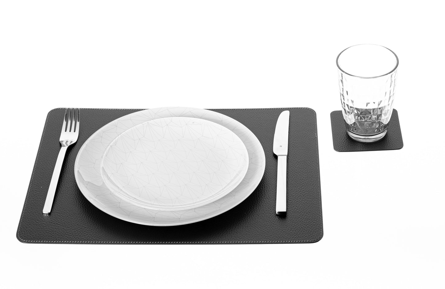 Rectangle Placemats Made of recycled leather 15.8''x11.88" - 40 x 30 cm
