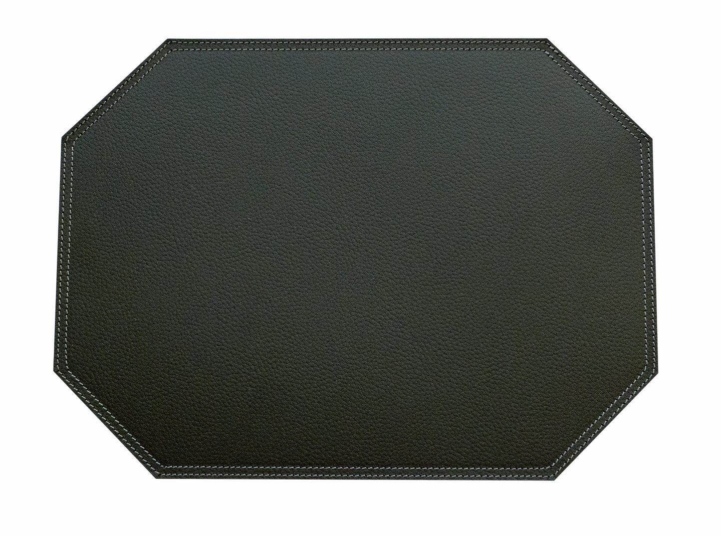 Octagon Placemats/ Table Mats / Made of recycled leather SIZE 15.8''x11.88" - 40 x 30 cm