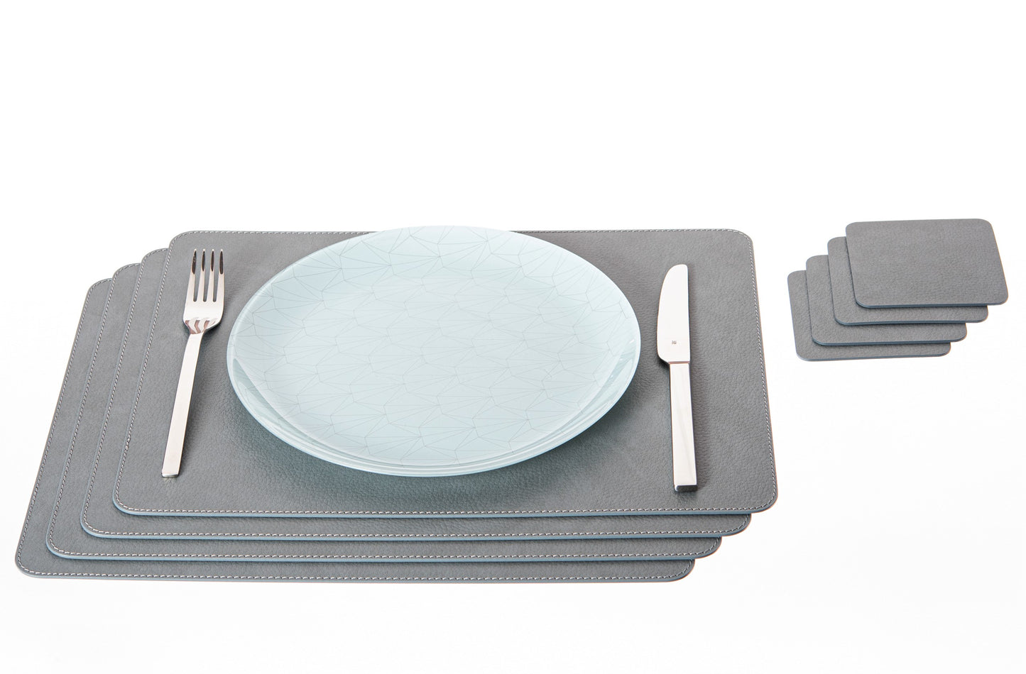 Rectangle Placemats Made of recycled leather 15.8''x11.88" - 40 x 30 cm