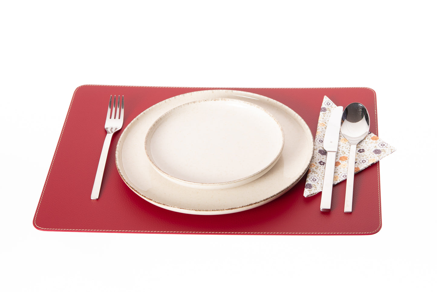 Rectangle Placemats 18''x 13''/ 45.7 x 33.03 cm made of Recycled Leather