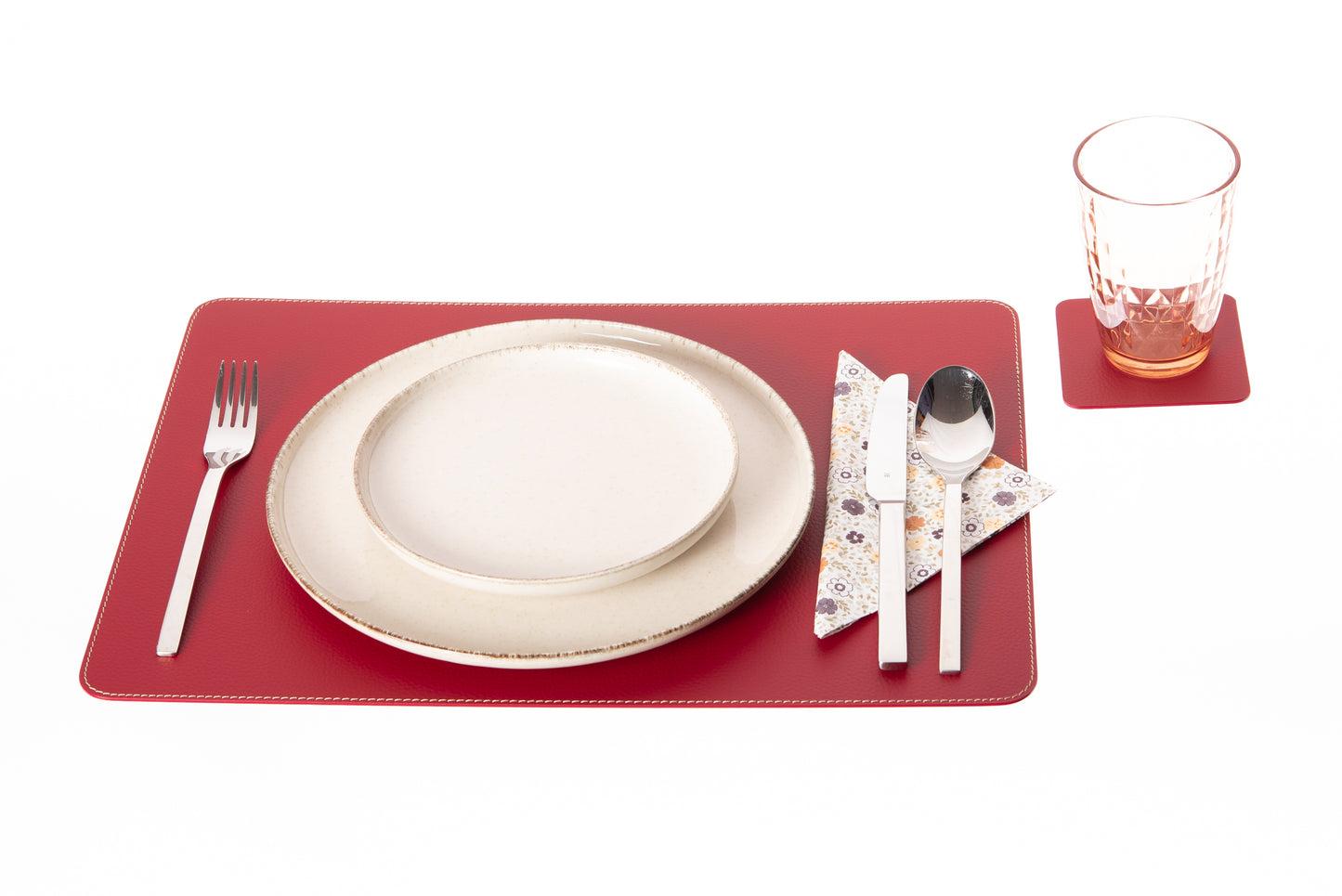 Rectangle Placemats Made of recycled leather 15.8''x11.88" - 40 x 30 cm