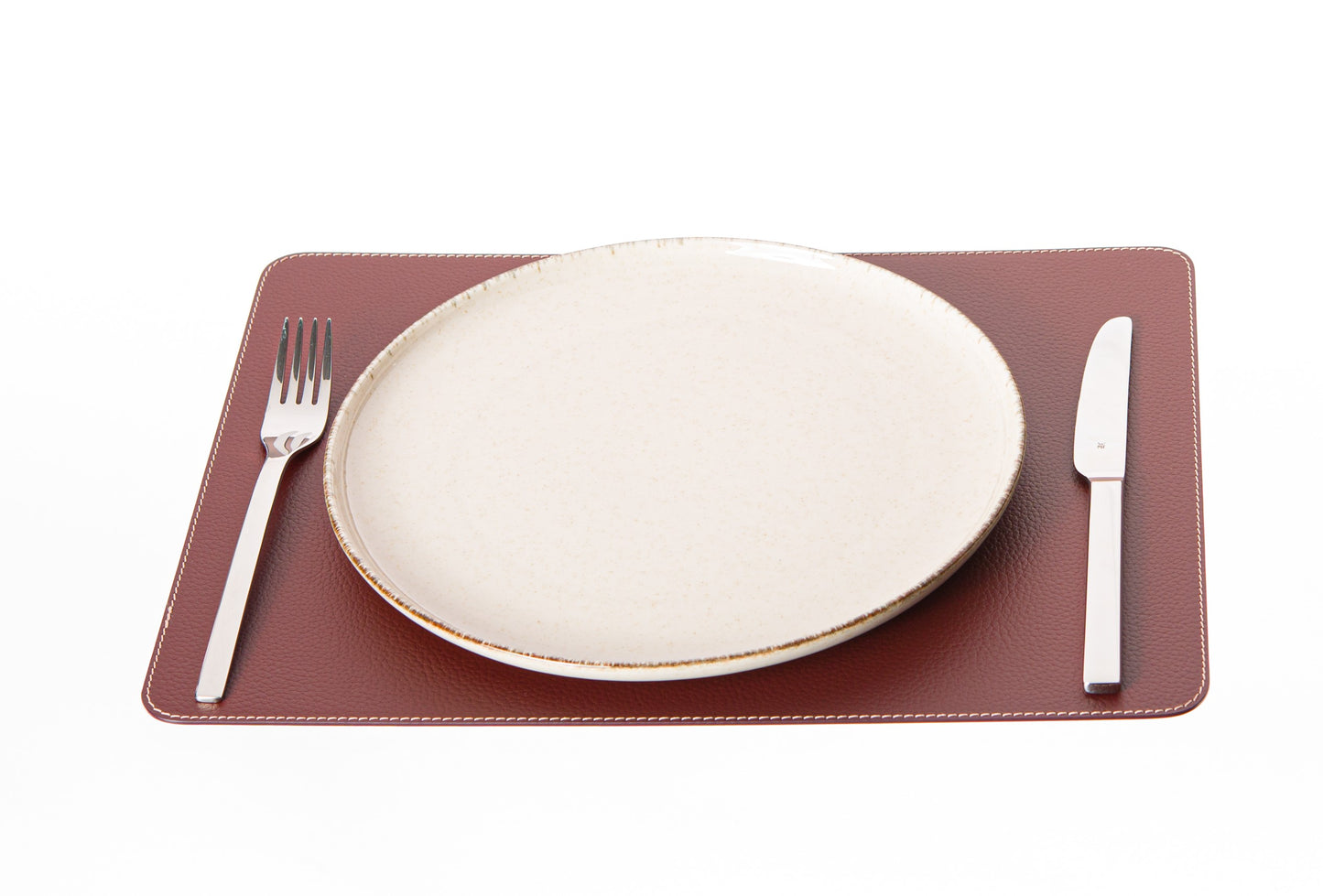 Rectangle Placemats 18''x 13''/ 45.7 x 33.03 cm made of Recycled Leather