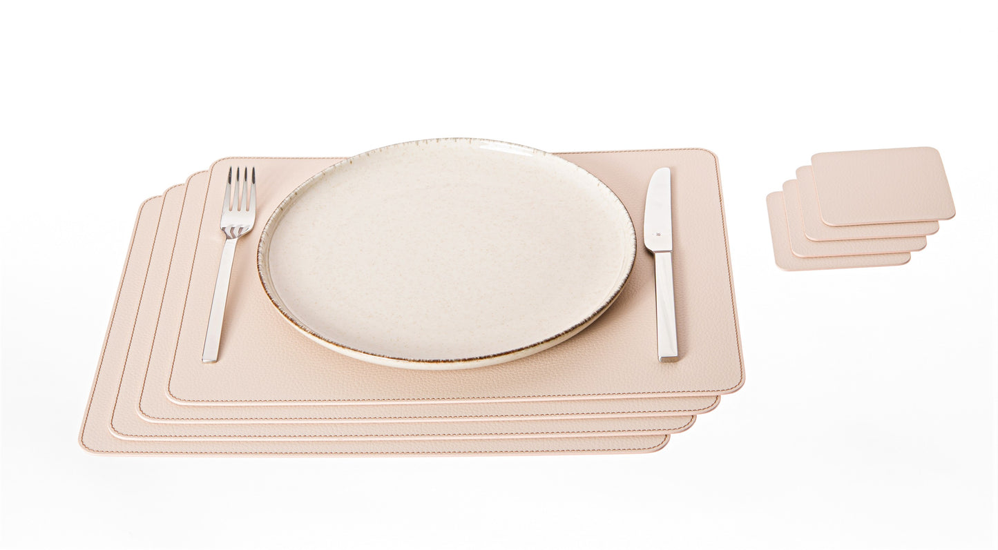 Rectangle Placemats 18''x 13''/ 45.7 x 33.03 cm made of Recycled Leather