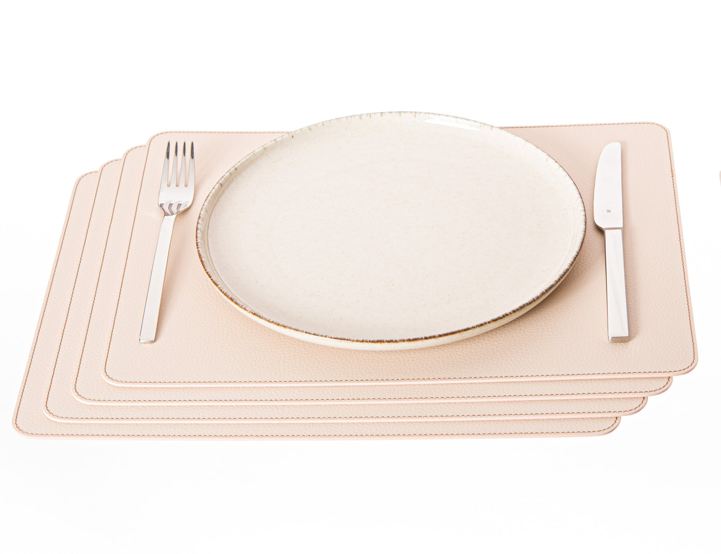 Rectangle Placemats 18''x 13''/ 45.7 x 33.03 cm made of Recycled Leather