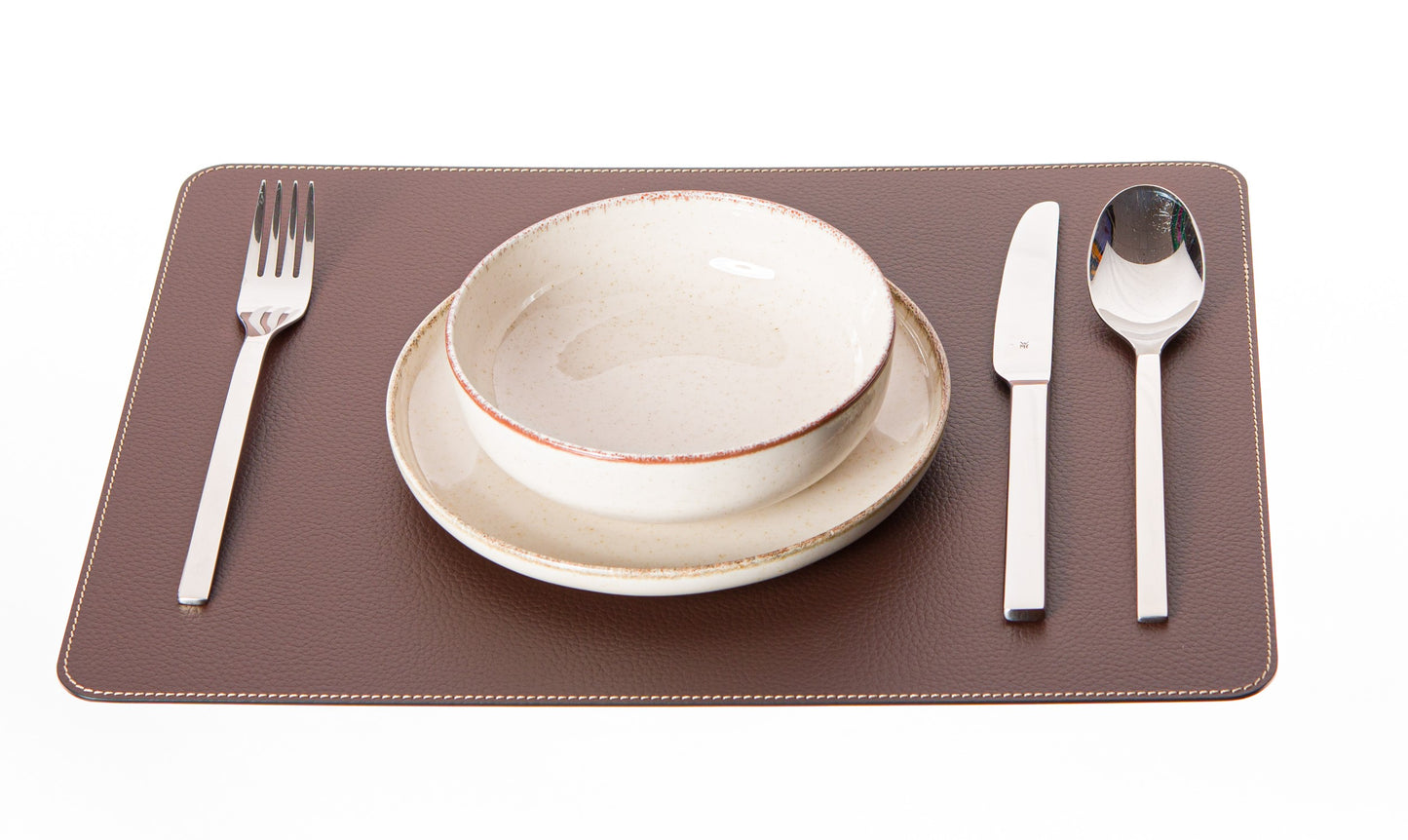 Rectangle Placemats 18''x 13''/ 45.7 x 33.03 cm made of Recycled Leather