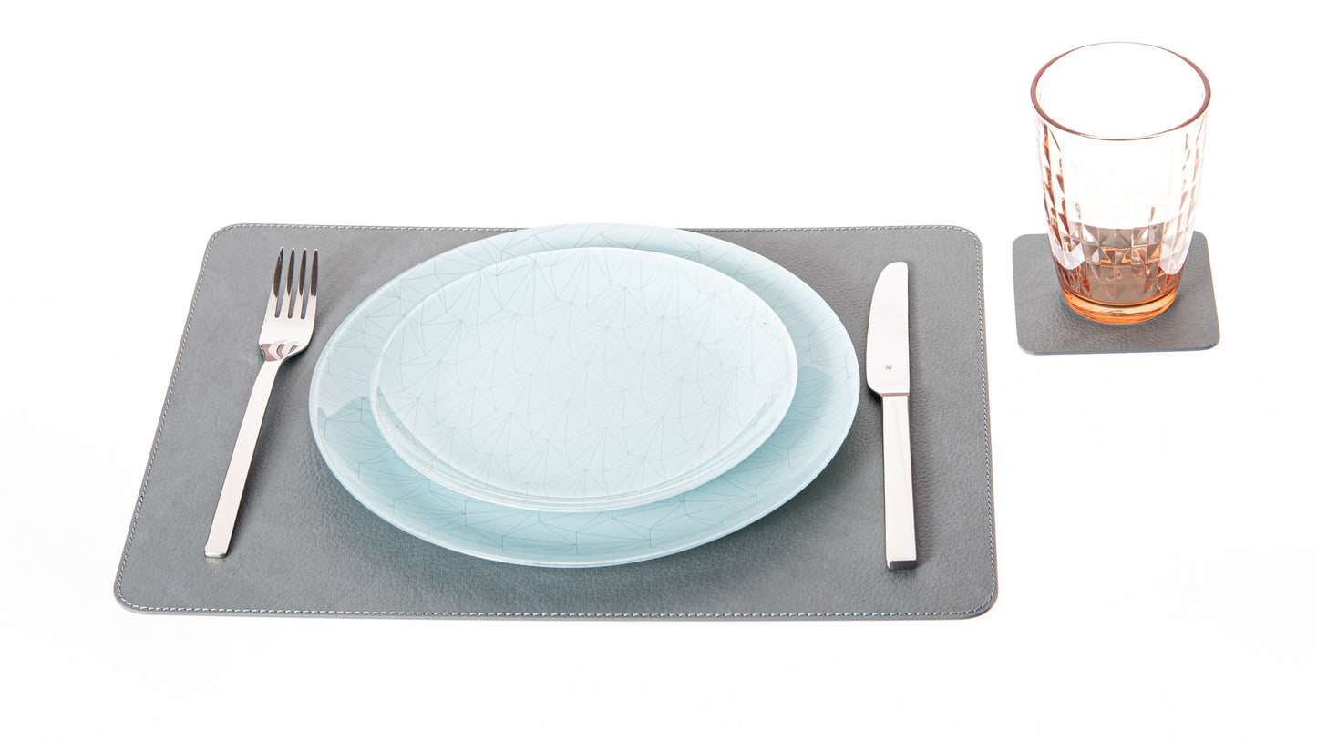 Rectangle Placemats Made of recycled leather 15.8''x11.88" - 40 x 30 cm