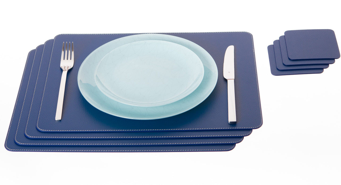 Rectangle Placemats Made of recycled leather 15.8''x11.88" - 40 x 30 cm