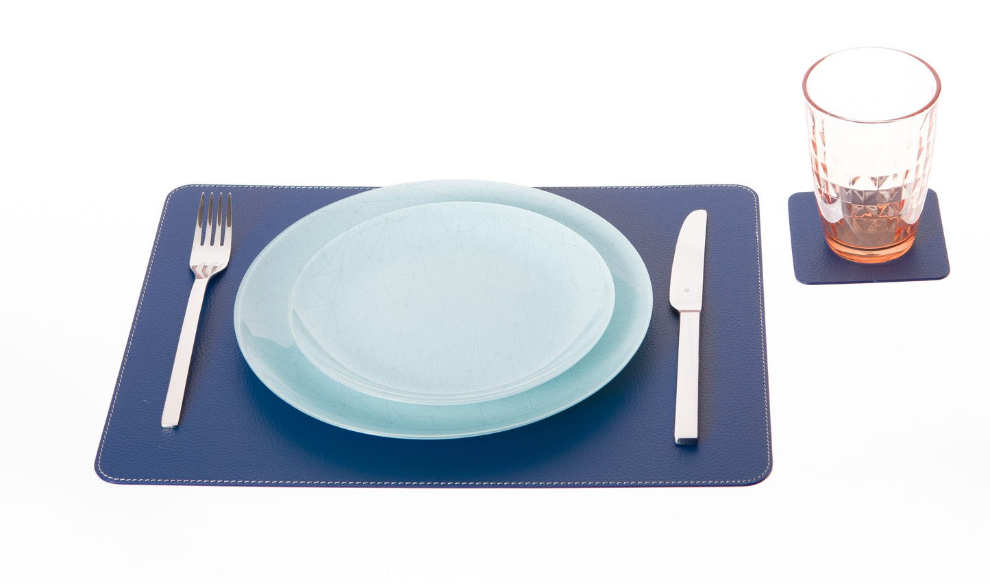 Rectangle Placemats 18''x 13''/ 45.7 x 33.03 cm made of Recycled Leather