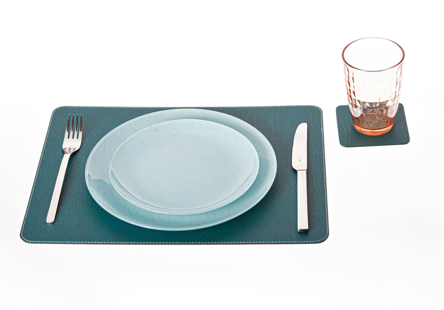Rectangle Placemats Made of recycled leather 15.8''x11.88" - 40 x 30 cm