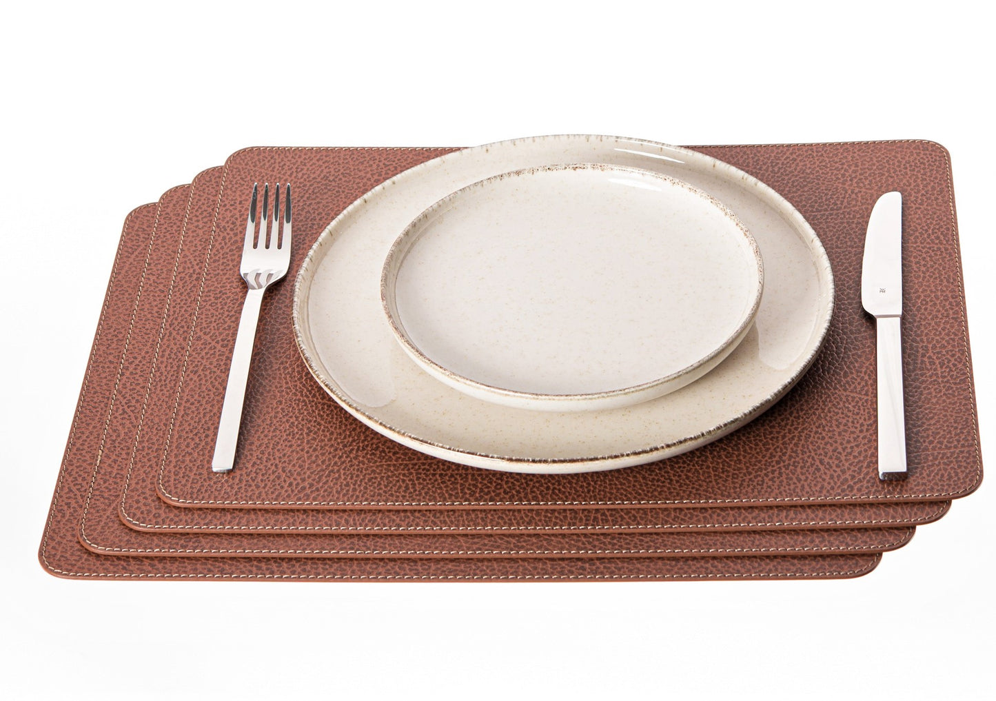 Rectangle Placemats Made of recycled leather 15.8''x11.88" - 40 x 30 cm