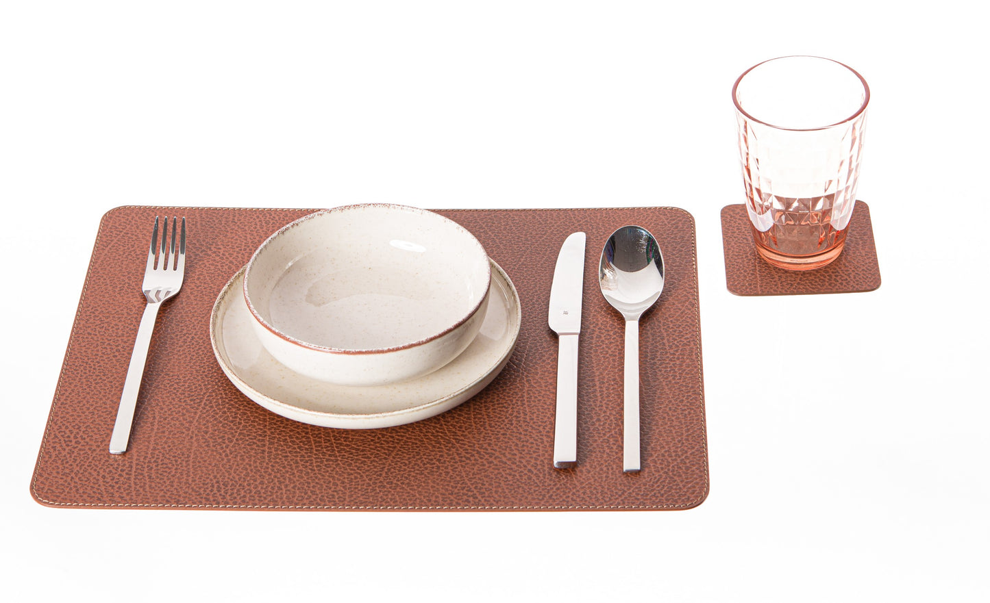Rectangle Placemats Made of recycled leather 15.8''x11.88" - 40 x 30 cm