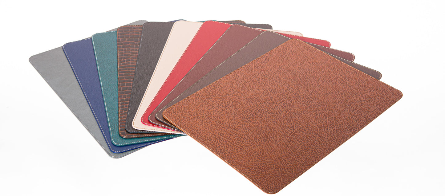 Rectangle Placemats Made of recycled leather 15.8''x11.88" - 40 x 30 cm