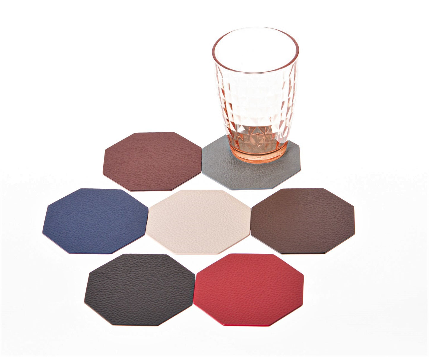 Octagon Drink Coasters Barware coasters Drinkware Cup Coasters