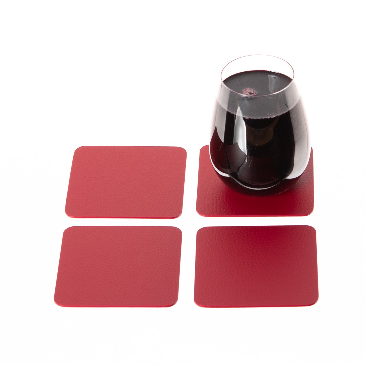 Coasters Set of 4, 6, 10 Recycled Leather Drink Coasters