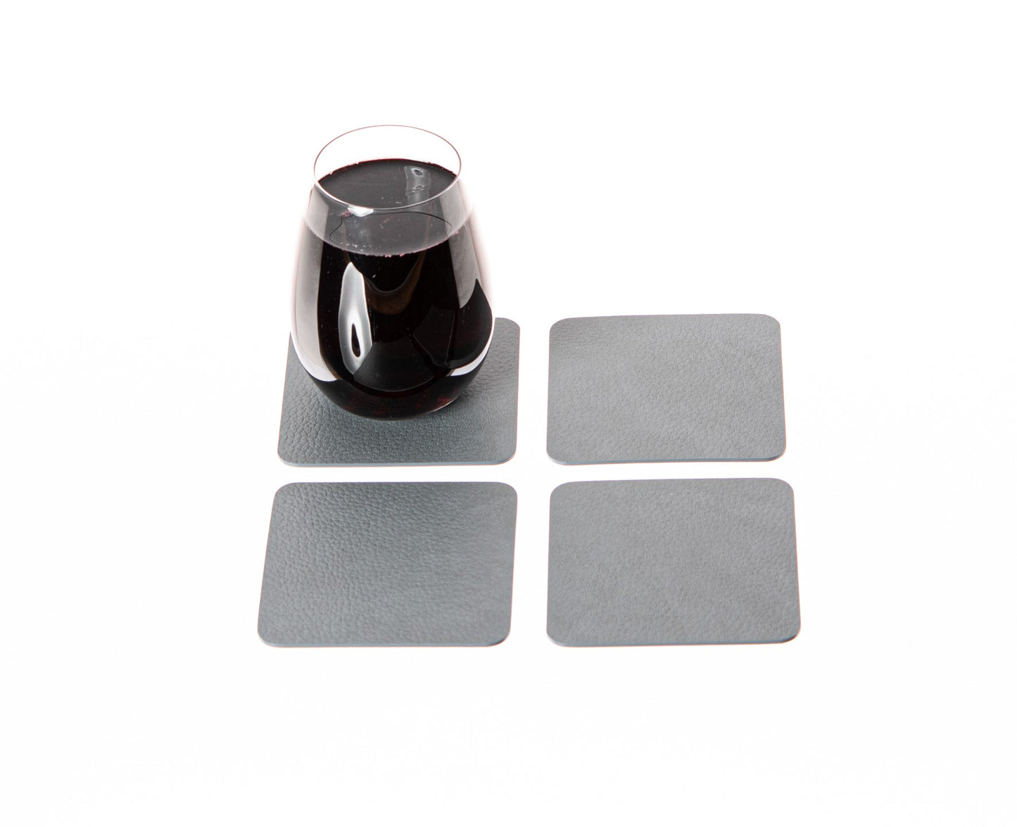 Coasters Set of 4, 6, 10 Recycled Leather Drink Coasters