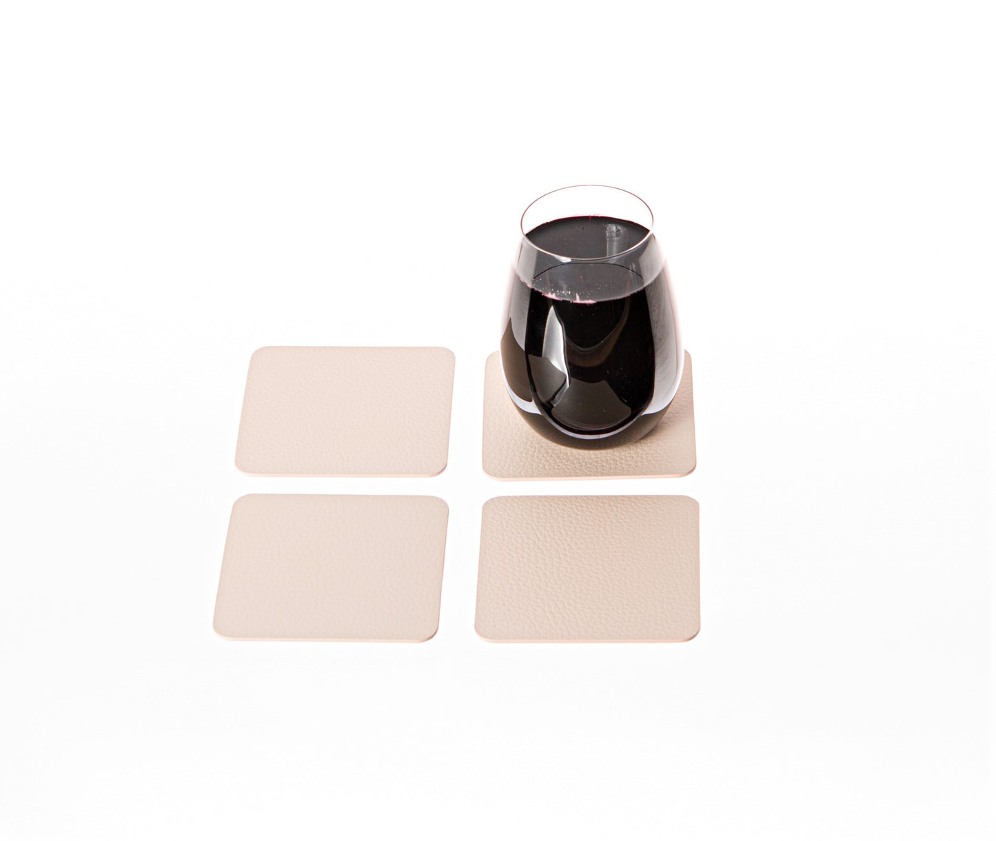 Coasters Set of 4, 6, 10 Recycled Leather Drink Coasters