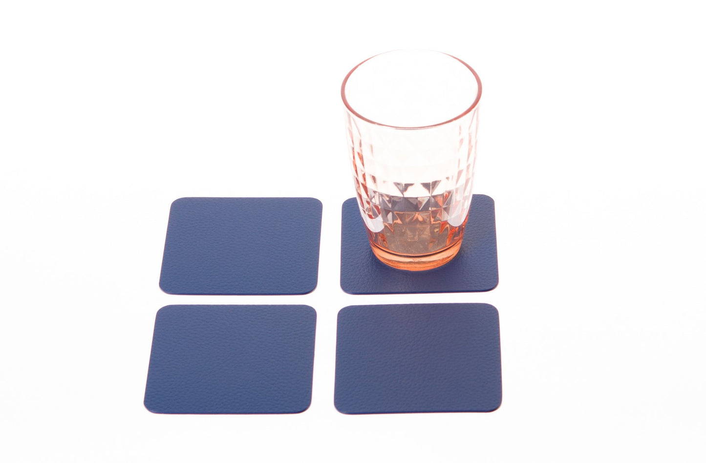 Coasters Set of 4, 6, 10 Recycled Leather Drink Coasters