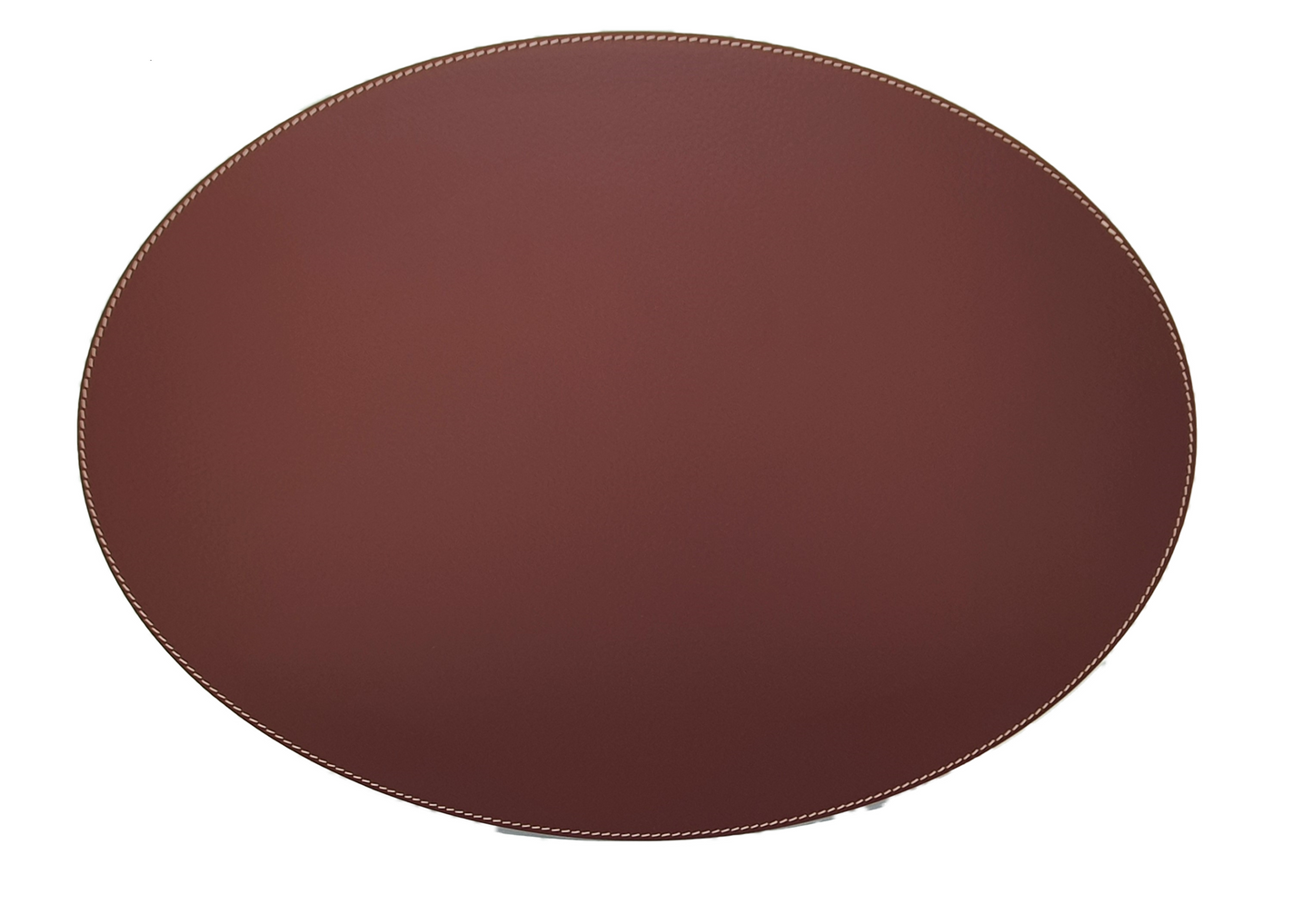 Oval Placemats 18''x 13''- 45.7 x 33 cm made of recycled leather