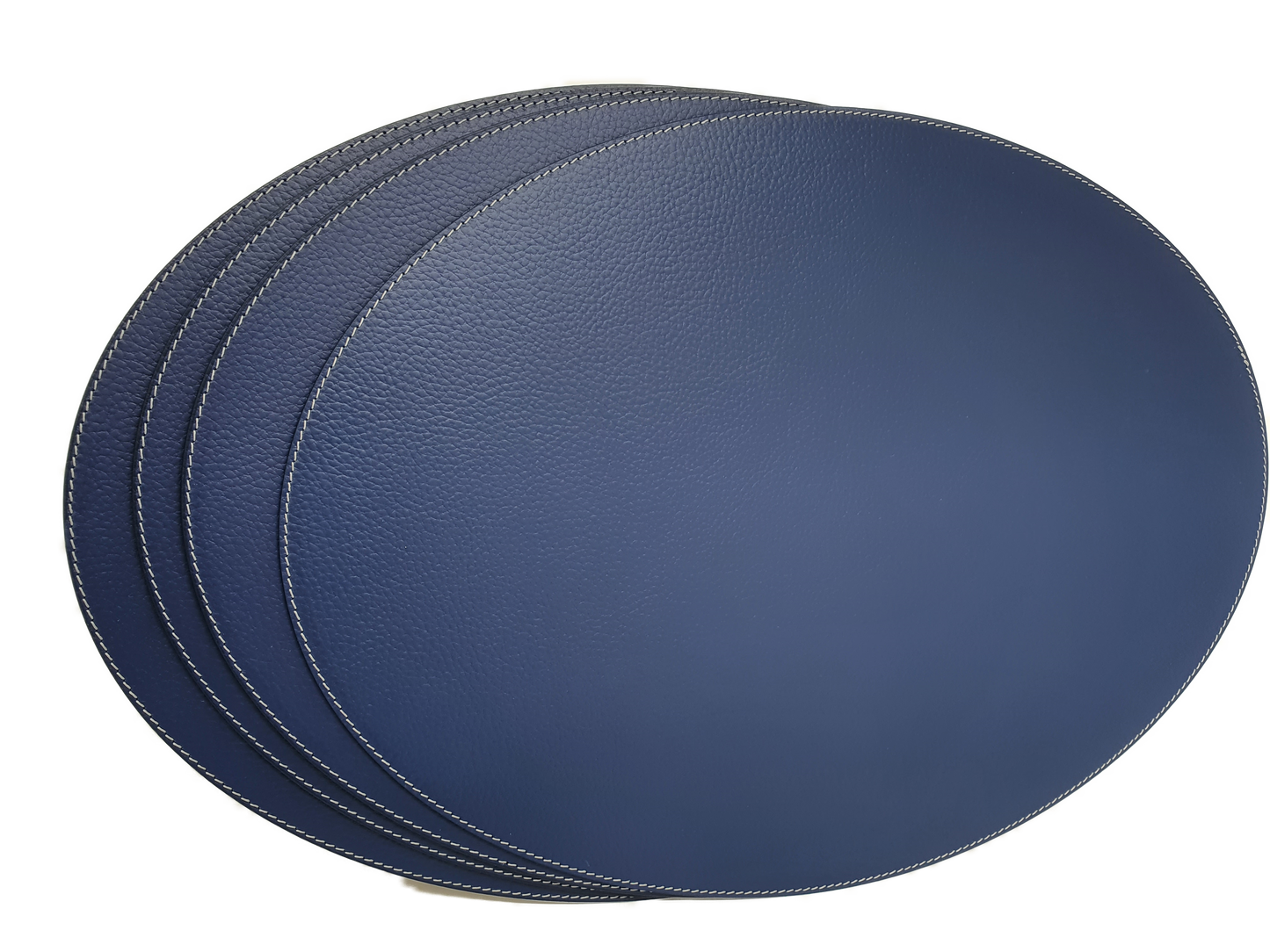 Oval Placemats 18''x 13''- 45.7 x 33 cm made of recycled leather