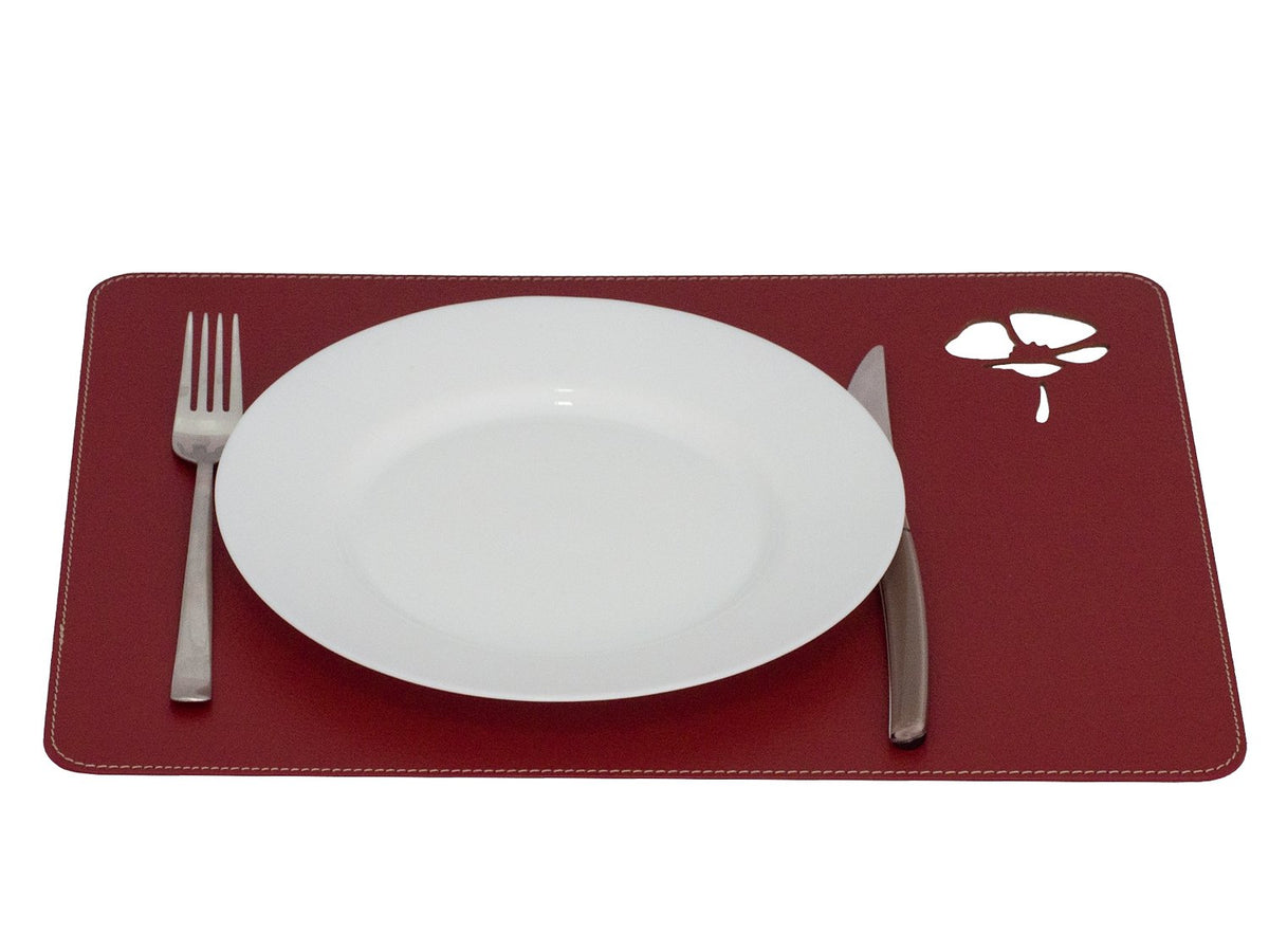 Poppy engraved Placemats