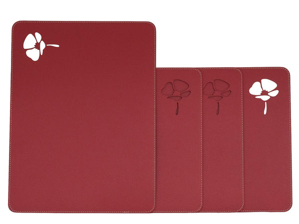Poppy engraved Placemats