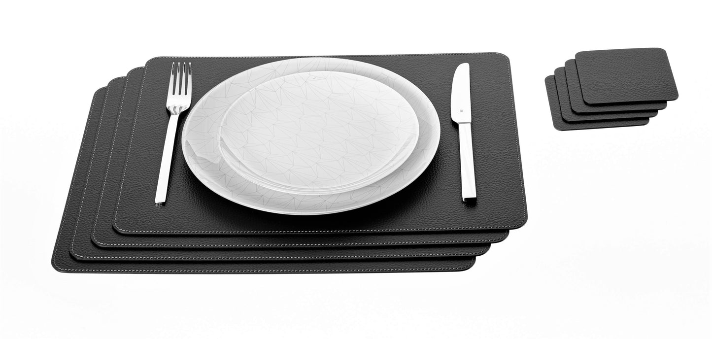 Rectangle Placemats  Made of recycled leather  15.8''x11.88" - 40 x 30 cm