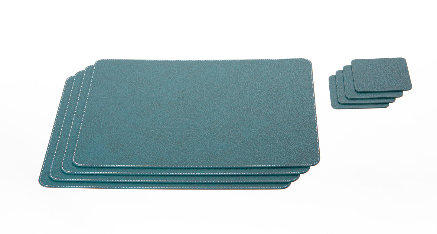 Rectangle Placemats 18''x 13''/ 45.7 x 33.03 cm made of Recycled Leather