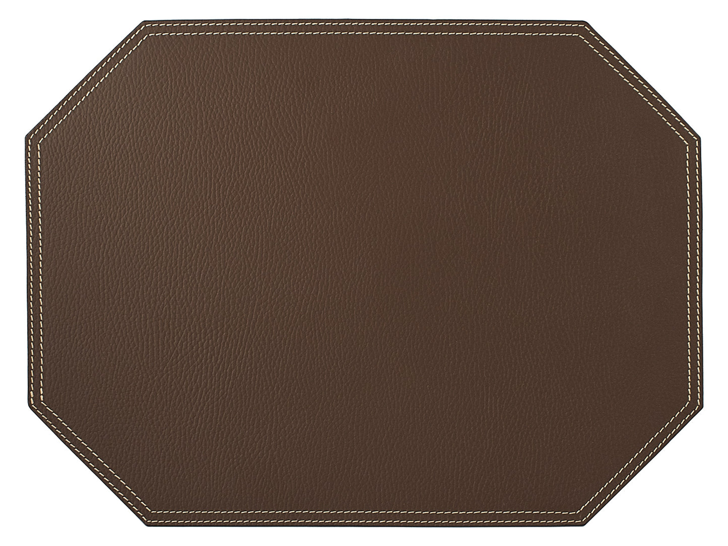 Octagon Placemats/ Table Mats / Made of recycled leather  SIZE 15.8''x11.88" - 40 x 30 cm