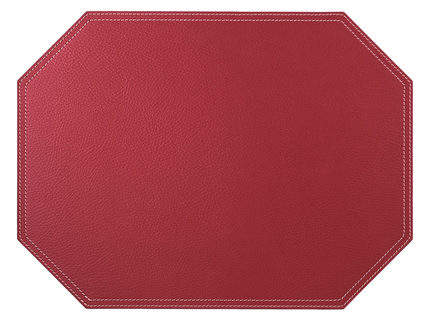 Octagon Placemats/ Table Mats / Made of recycled leather  SIZE 15.8''x11.88" - 40 x 30 cm