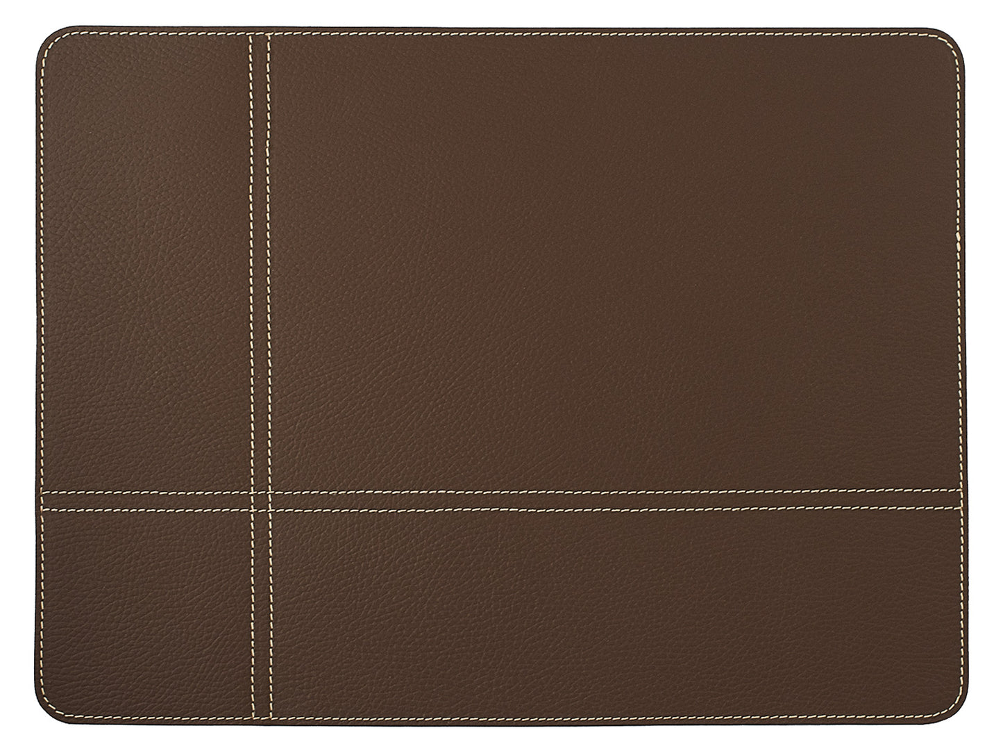 Rectangle Placemats Cross Stitching Made of Recycled Leather  SIZE 15.8''x11.88" - 40 x 30 cm