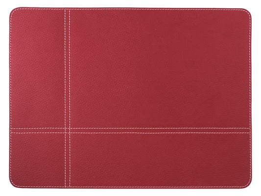 Rectangle Placemats Cross Stitching Made of Recycled Leather SIZE 15.8''x11.88" - 40 x 30 cm