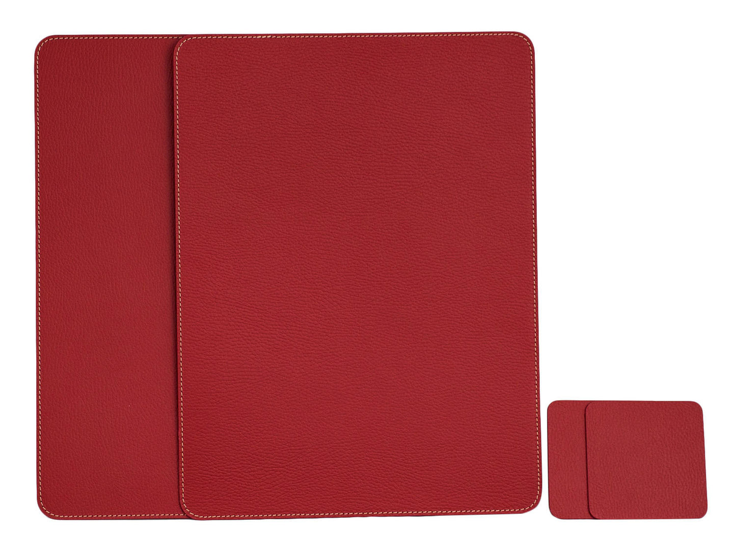 Rectangle Placemats 18''x 13''/ 45.7 x 33.03 cm made of Recycled Leather